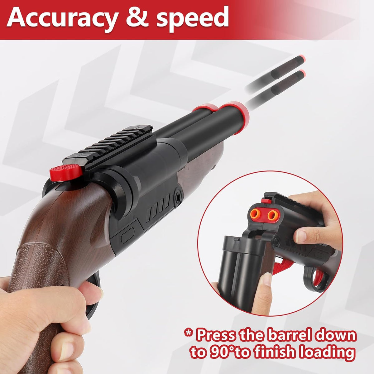 Manual Classic Double-Barrel Soft Bullet Shooting Gun