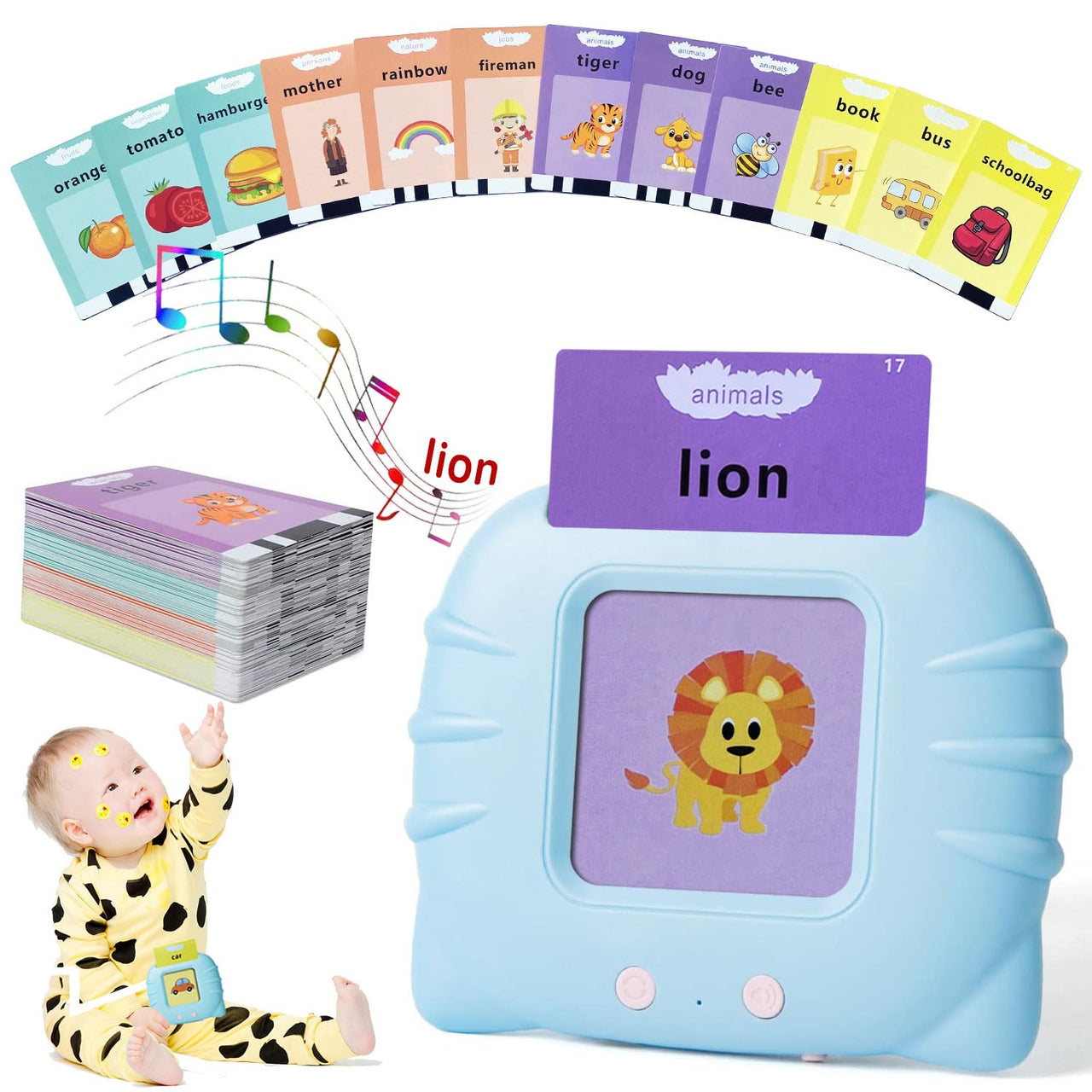 Rechargeable Flash card Reader Toddler Toy