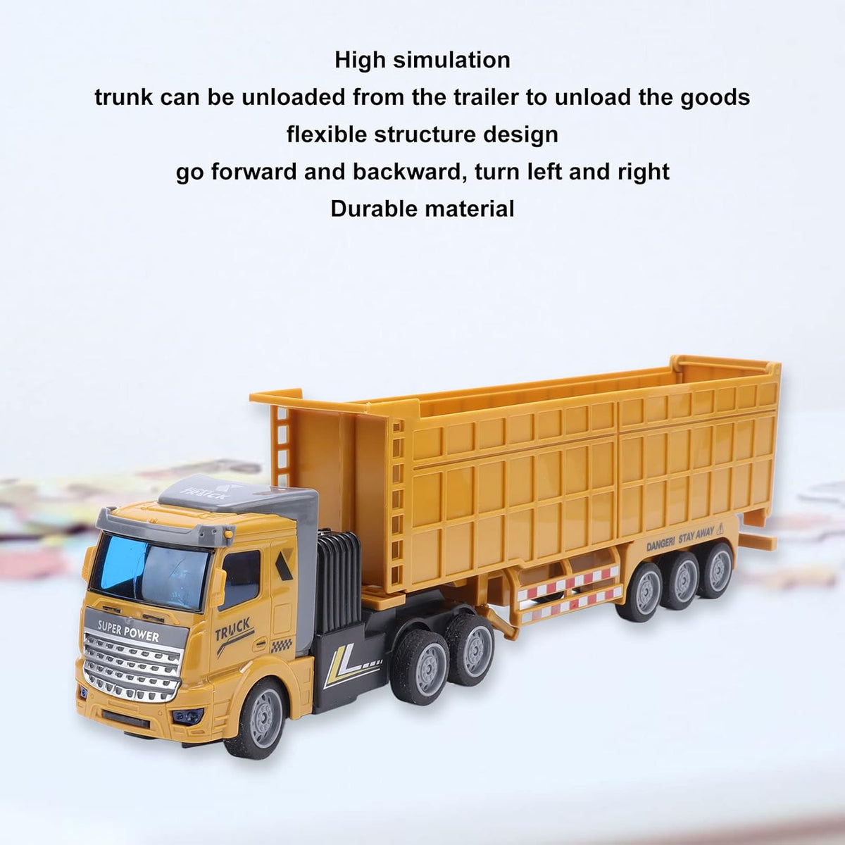 1:46 RC Dump Engineering Truck With Lights