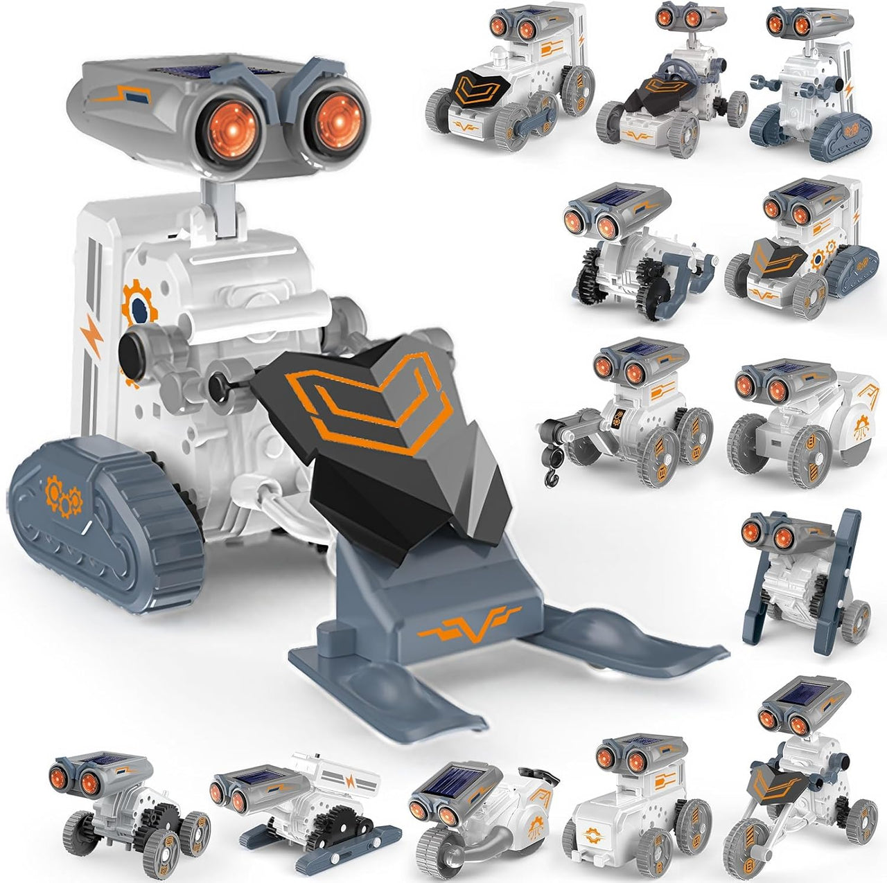 14in1 DIY Solar Power Robot Lego Bricks Set 191Pcs