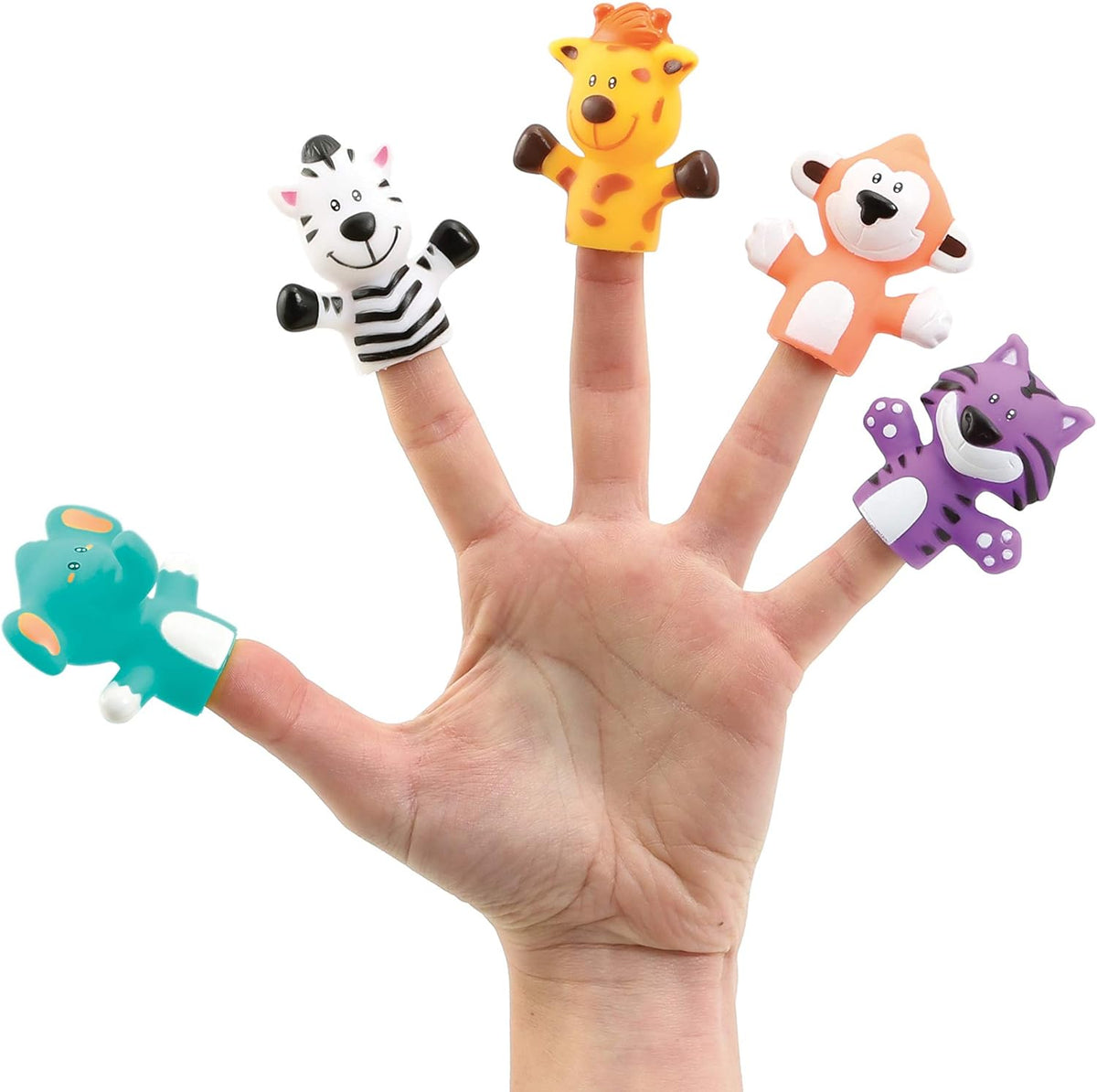 Cartoon Farm Animals Finger Puppet - 5 Pcs