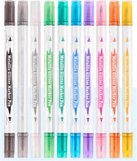 10Pcs Metallic Glitter Marker Pen