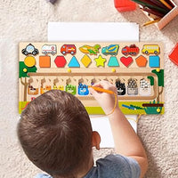Multi-functional Wooden Magnetic Maze Game Board
