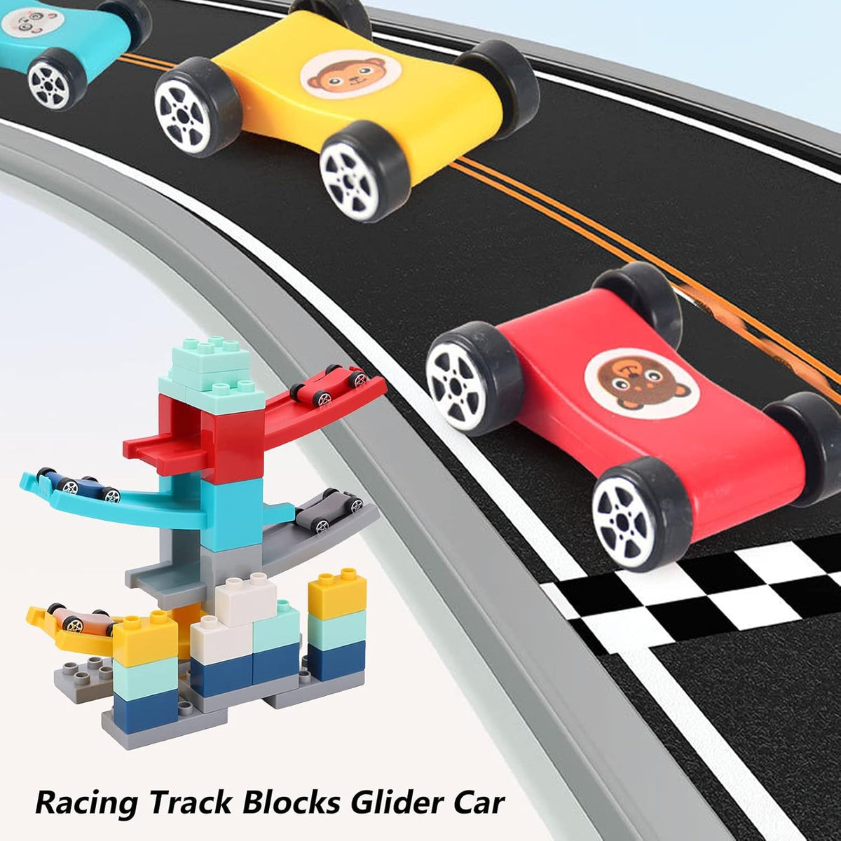 30Pcs Manual Glider Car Building Blocks