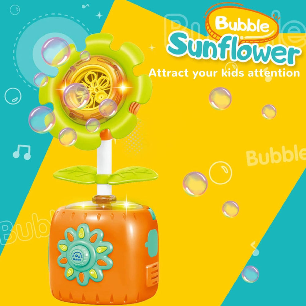 Multi-Function Sunflower Bubble Machine