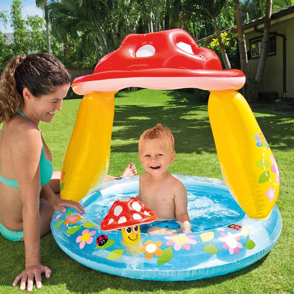 Intex Inflatable Mushroom Baby Pool - 40'' x 35''