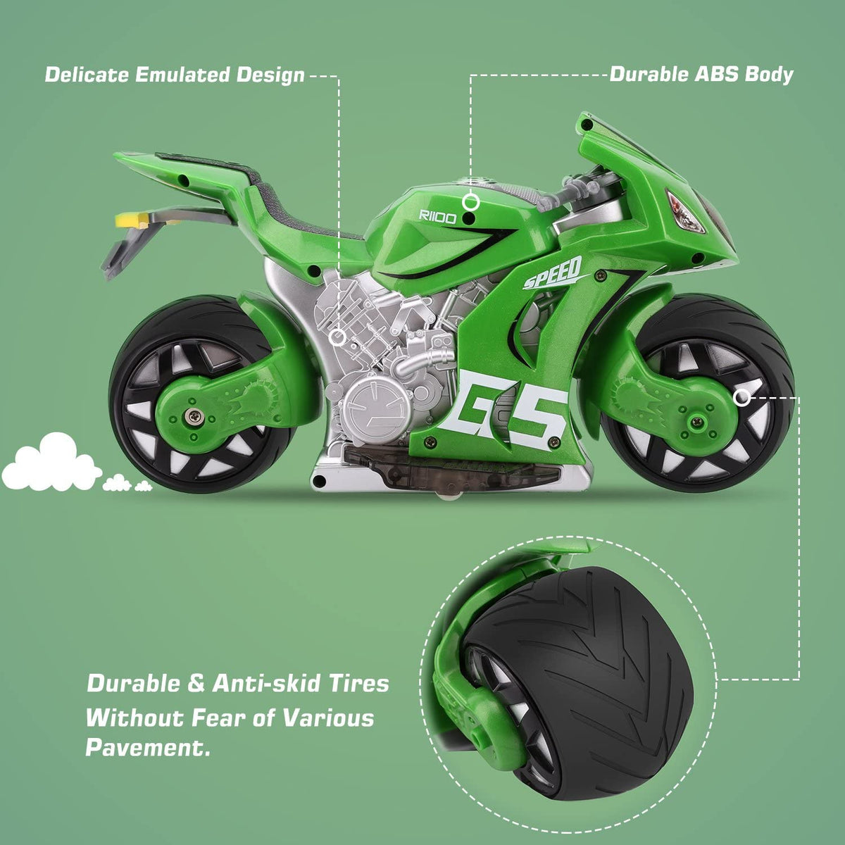 2.4G R/C 4D Motor Motion Sensing Bike