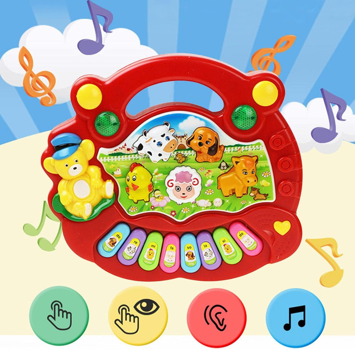 Multi-function Animal Farm Baby Piano
