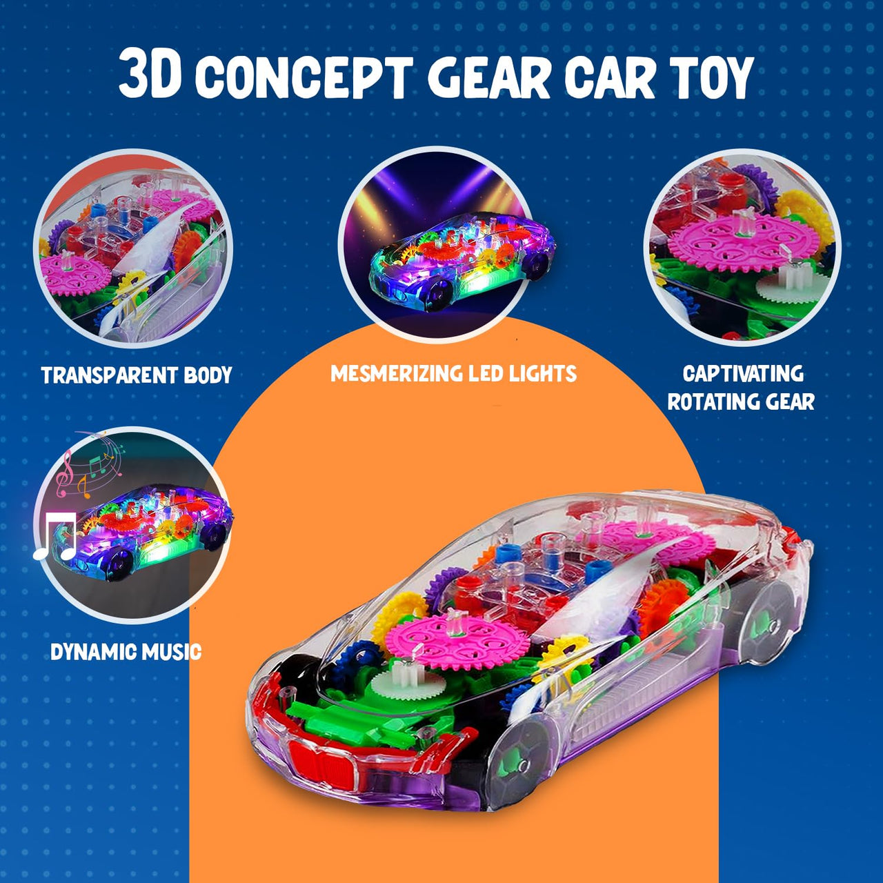 Electric Transparent Gear Concept Car With Light & Sound