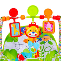 Musical Infant To Toddler Animal Design Rocker - Green