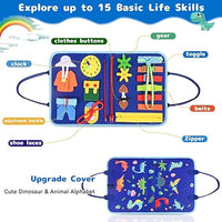 Montessori 8 Pages Multi-functional Activity Busy Book - Blue