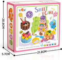 Sweet Cake Colorful Dough Play Set With Molds