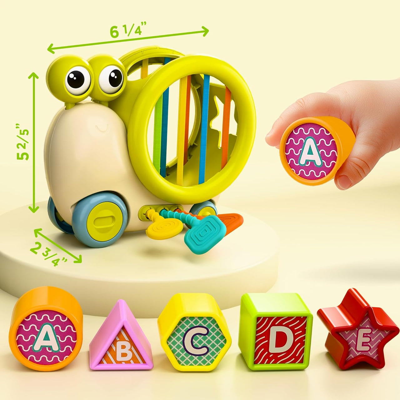 Premium Baby Snail Activity Toy