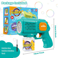 10 Holes Electric Lighting Fun Bubble Machine