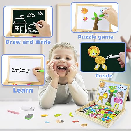 Wooden Cartoon Letter Puzzle Board