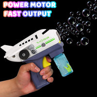 DIY Puzzle Aircraft Bubble Blowing Gun