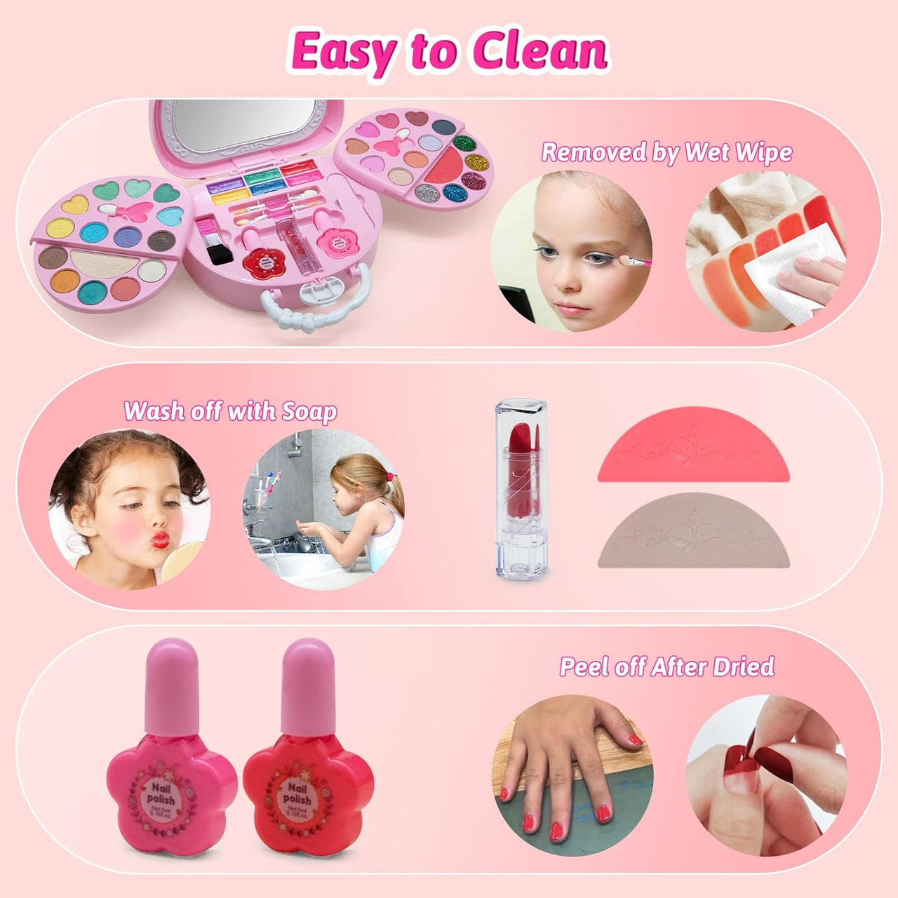 46Pcs Mini Realistic Girls Beauty Handbag