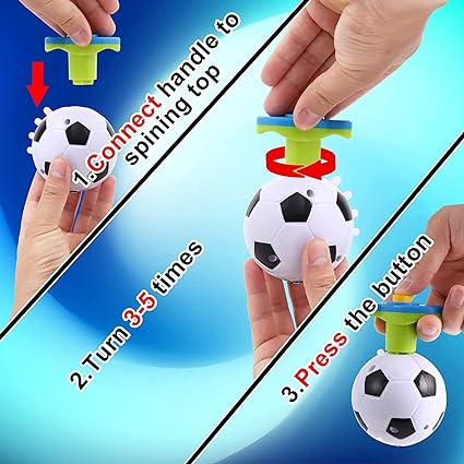 Football Flashing Spinning Top With Light & Music