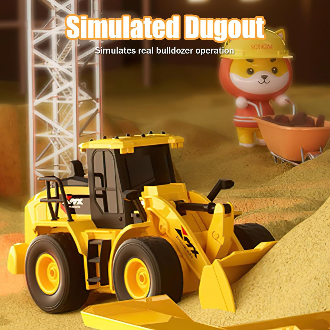 2.4G Remote Control Bulldozer With Lights
