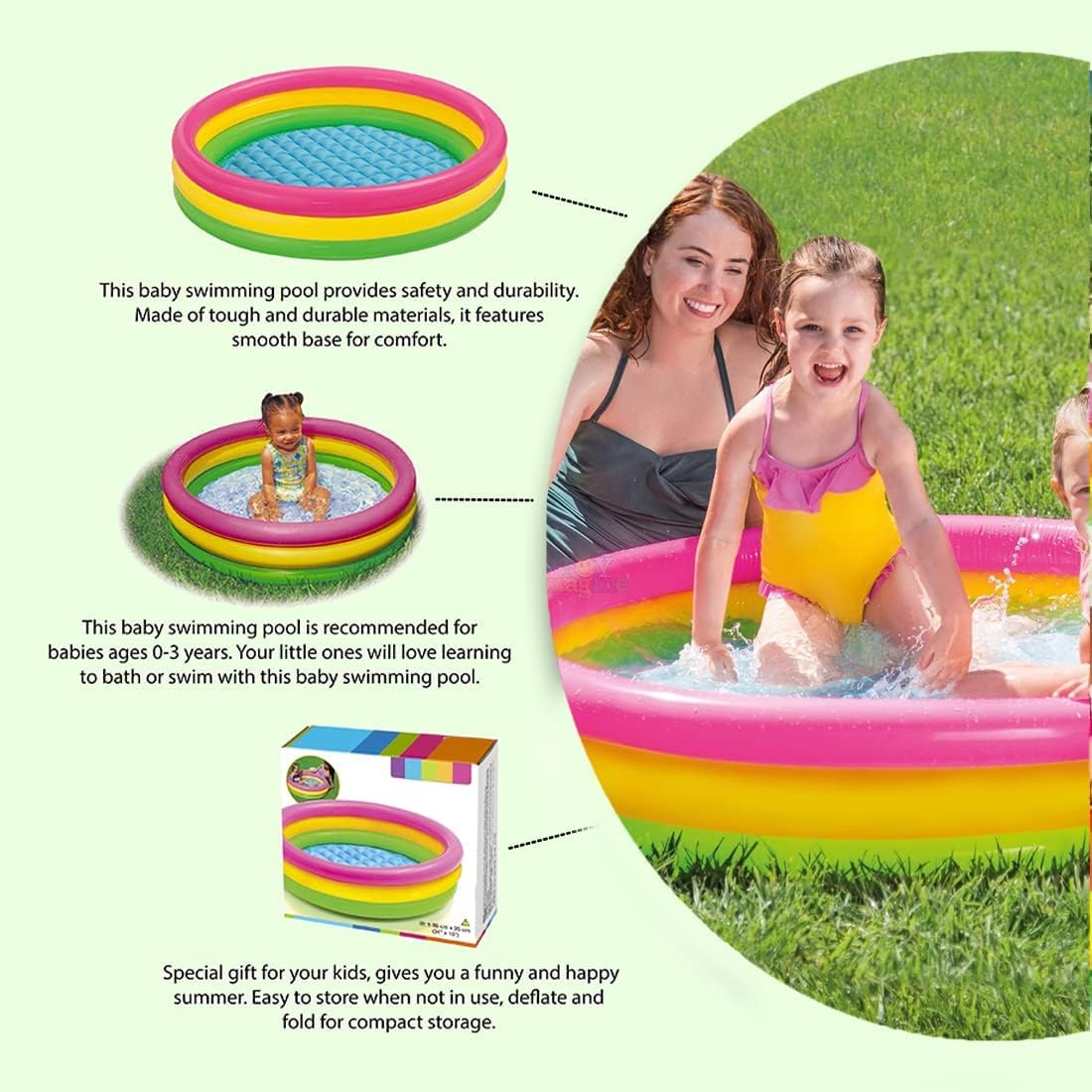 INTEX Sunset Glow Baby Pool (24'' x 8.5")