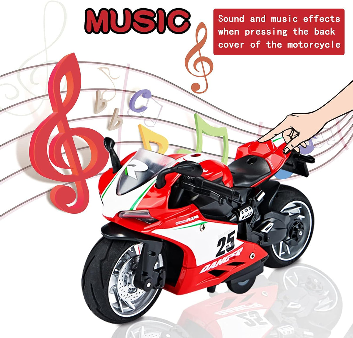 1:12 Diecast Yamaha R6 Style Model Bike