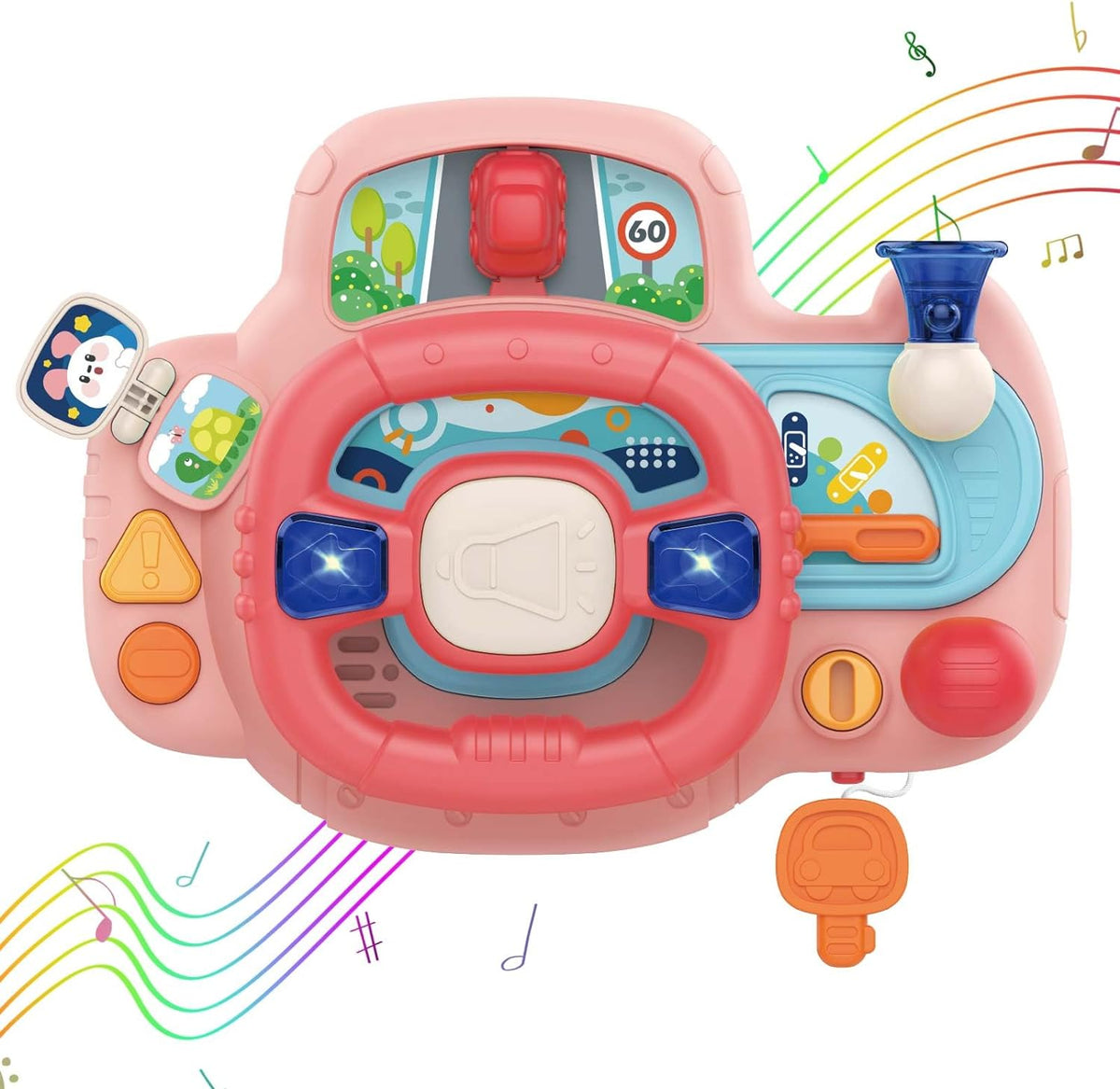 Huanger Musical Steering Wheel With Light & Music