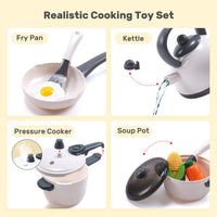 Kids Pretend Kitchen Cooking Toys Set