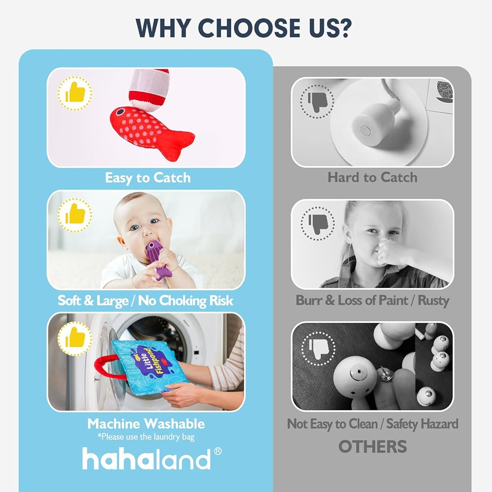 Montessori Pretend Play Cloth Fishing Set