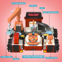 2in1 Deform Double Decker Bus Adventure Track - Red