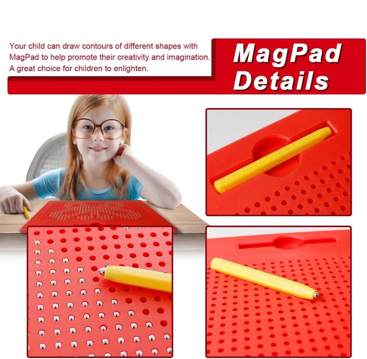 12 Inches Magnetic Drawing Board For Kids
