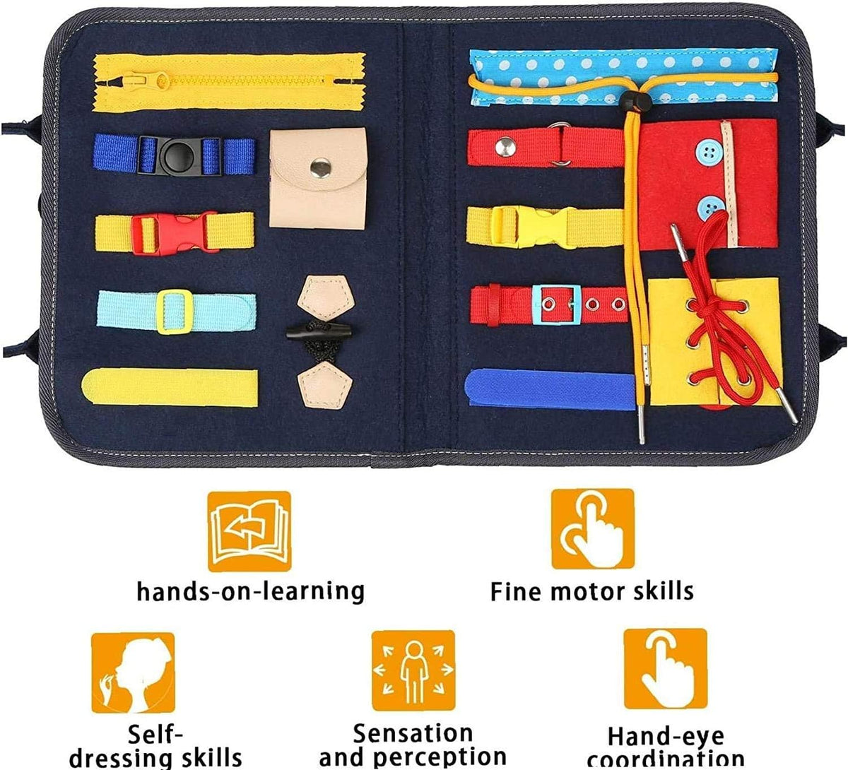 Multi-functional Toddlers Basic Skills Busy Bag