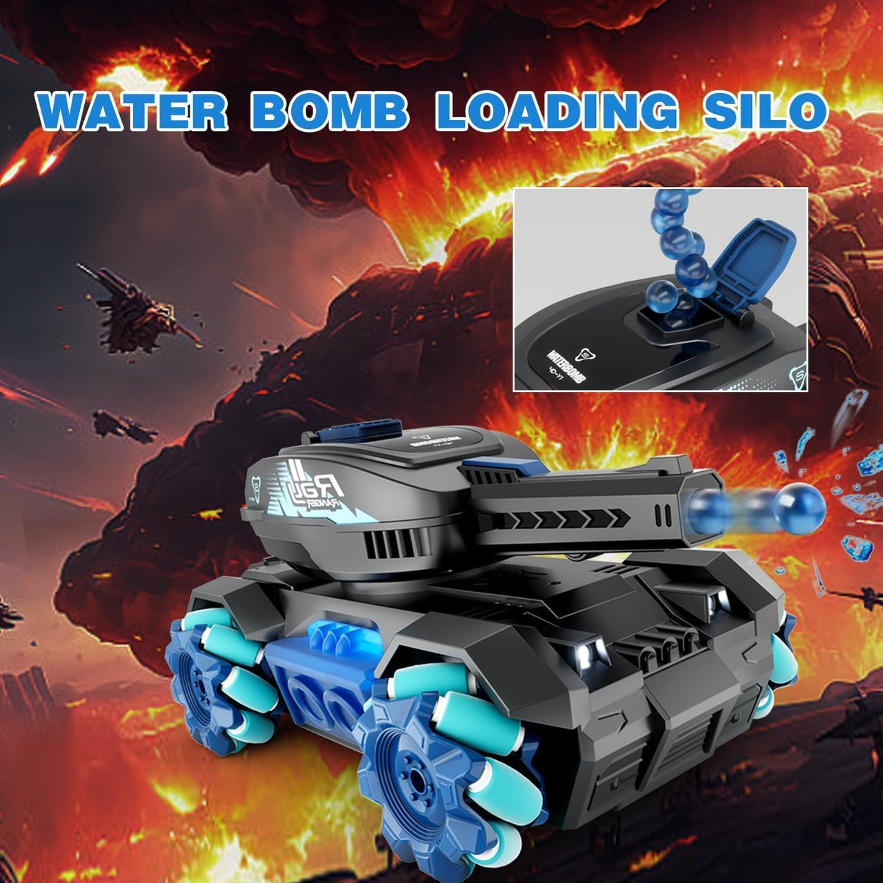 2.4GHz RC Water Bomb Drifting Tank
