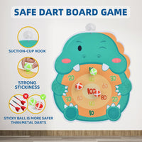 Manual Dinosaur Sticky Ball Shooting Gun With Plush Target