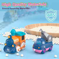 17Pcs Kids Locomotive Engineering Train Track Set