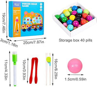 Wooden Car Pincer Bead Game For Toddlers
