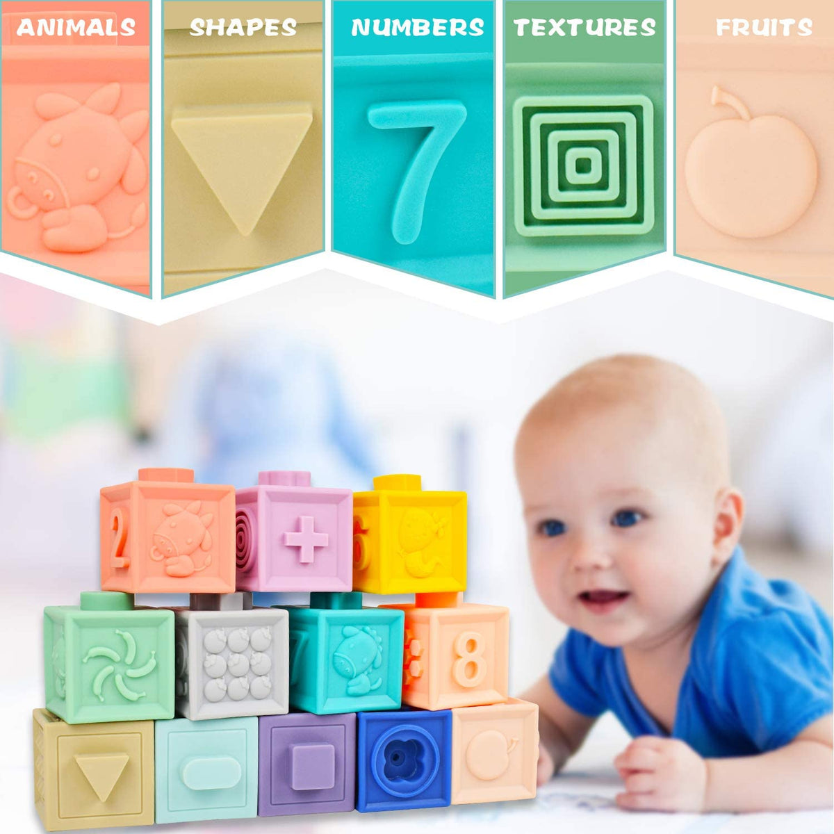 Soft Educational Infant Building Blocks