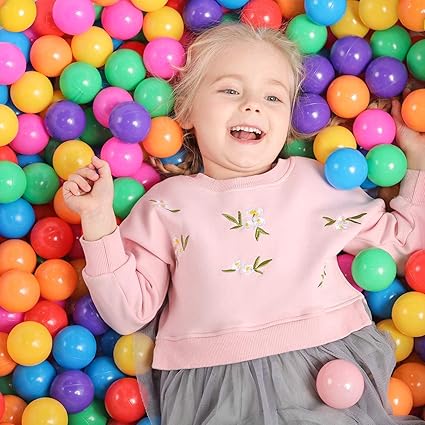 50Pcs Kids Multicolored Plastic Soft Balls