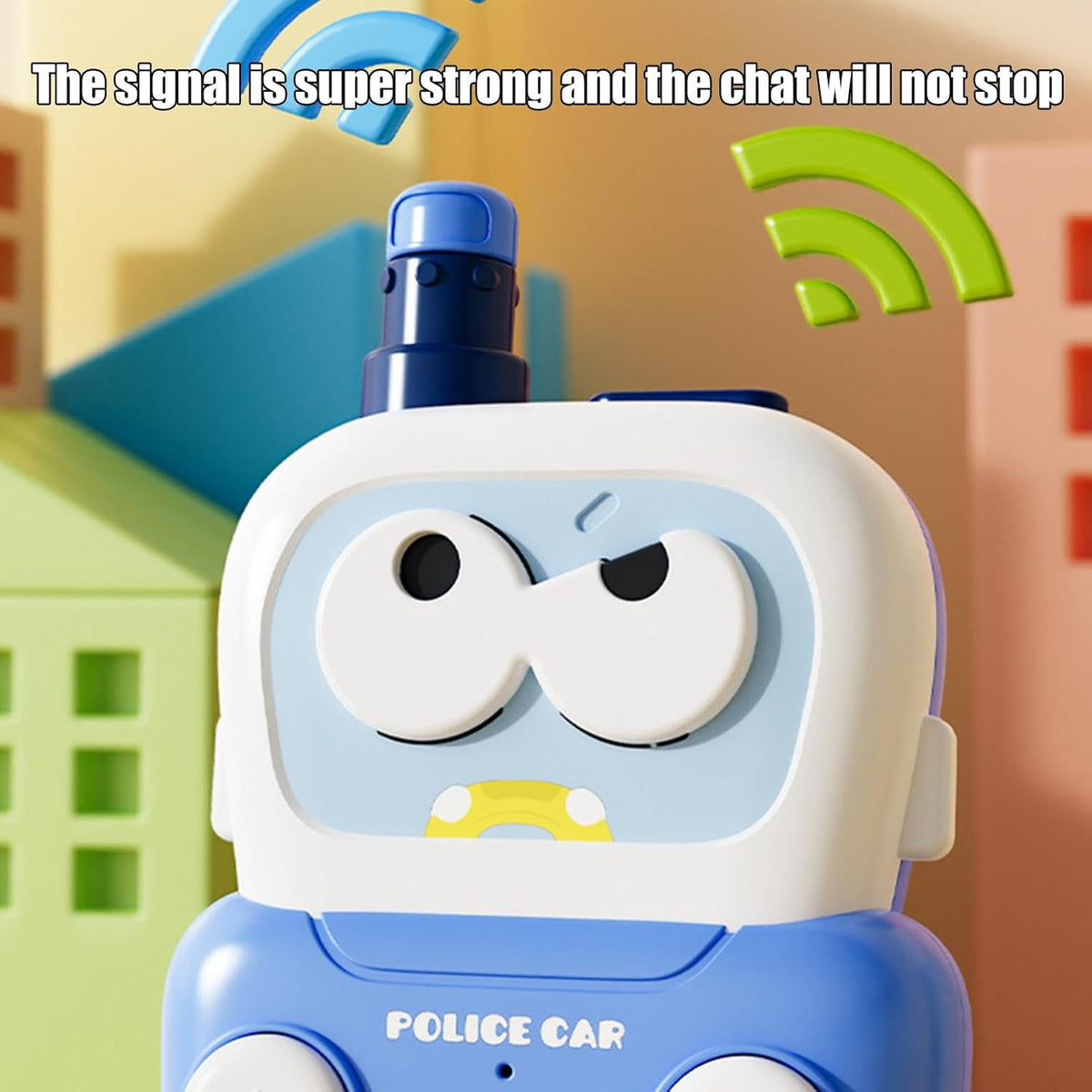2Pcs Portable Police Car Intercom For Kids