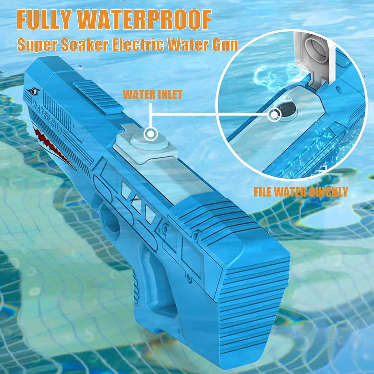 Electric Shark Water Shooting Gun