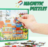 3in1 Magnetic Jigsaw Levelled Puzzle Book - Assortment