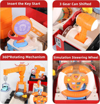 2in1 Deform Double Decker Bus Adventure Track - Red