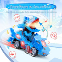 Electric Dinosaur Deformation Variant Car With Lights