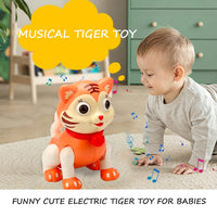 Cute Electric Walking Light & Musical Tiger