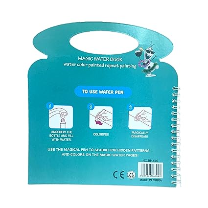 Magic Water Paint Book With Pen - Assortment
