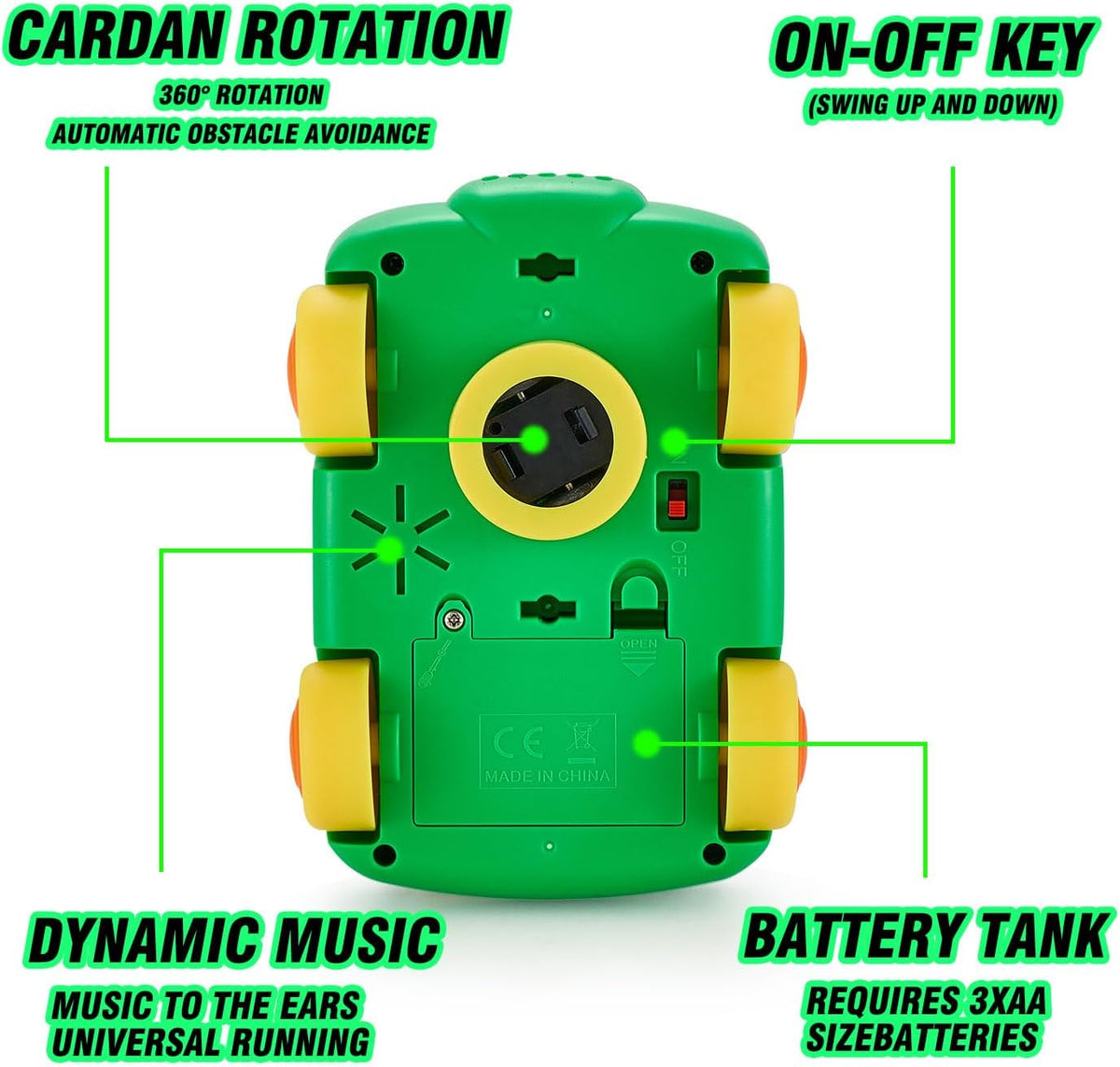 Electric Universal Dinosaur Gear Bus With Light & Music