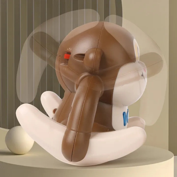 Electric Tumbling Bear With Light & Music - Brown