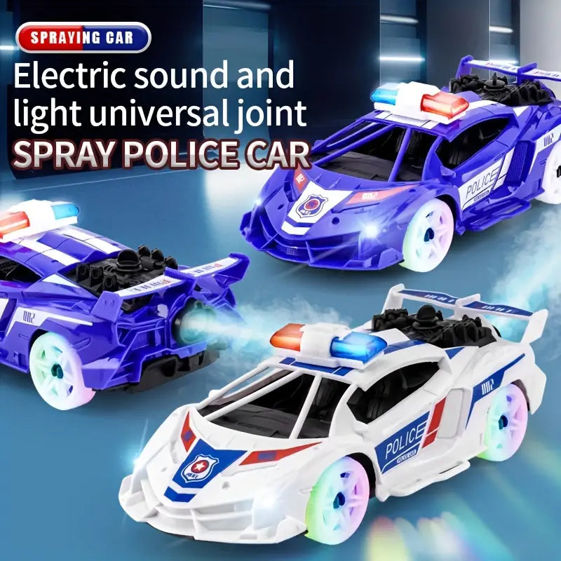 Electric Go Police Spray Universal Wheel Car