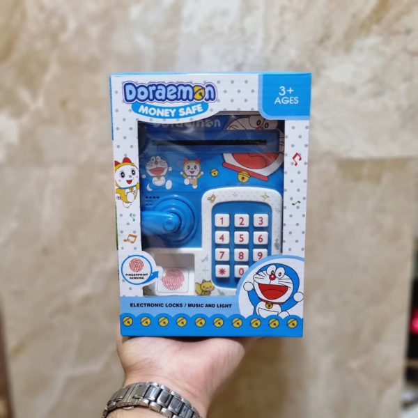 Doraemon Fingerprint Piggy Bank With Light & Sound