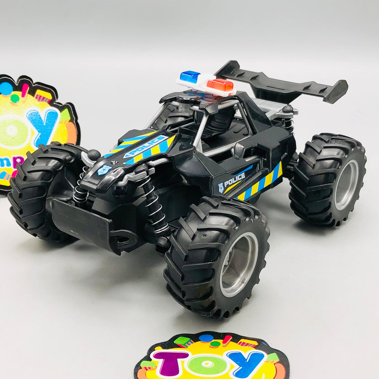Kids ABS Pullback Police Car With Light & Sound - 1Pc
