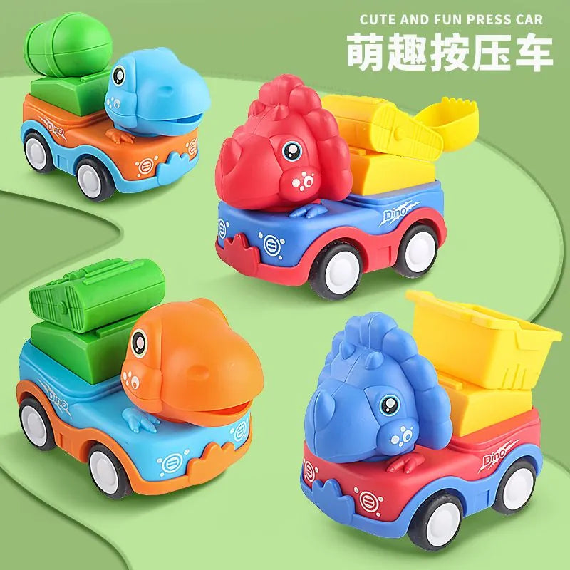 1Pcs Inertial Press & Go Dinosaur Car Toy